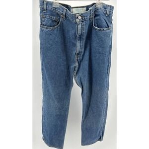 Levis 505 Jeans Mens Blue Denim Regular Fit Straight Leg Size 40 X 30